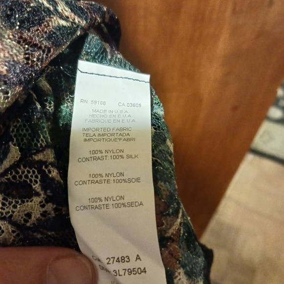 Karen Kane women's green brown dress  size medium A-53 - Picture 5 of 5